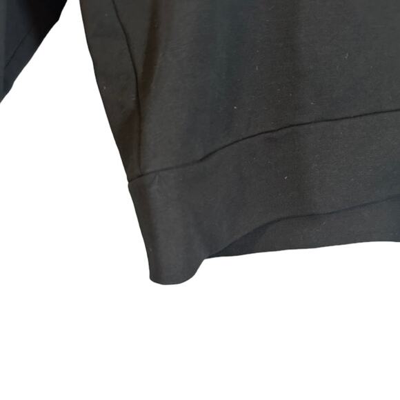 Puma Black Hooded Cotton Blend Logo Front Pullover Sweatshirt Women Sz S - Picture 4 of 12